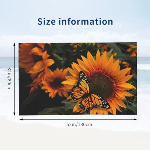 Serviette tournesol séchage rapide et anti-sable pour plage - 4