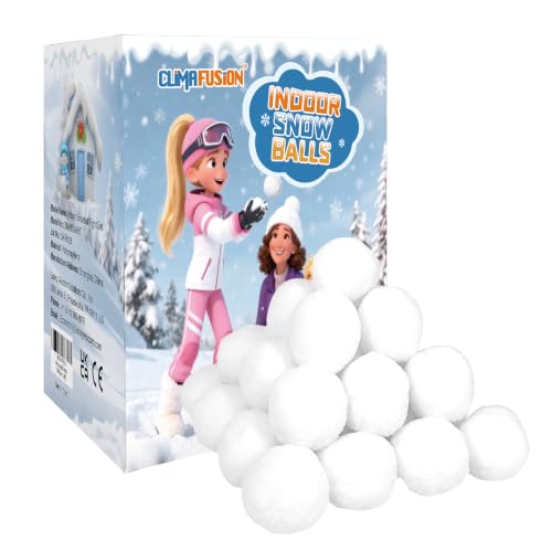 50 Pack Jumbo Fake Snowballs for Kids Indoor and Outdoor,