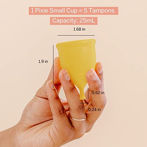 Two Menstrual Cups - Ranked 1 For Most Comfortable Reusable Period Cup - Buy One We Give One - Includes Ebook Guide, Cleaning Wipes, Lube, & Storage Bag - Tampon And Pad Alternative (Small & Large) #TOP2