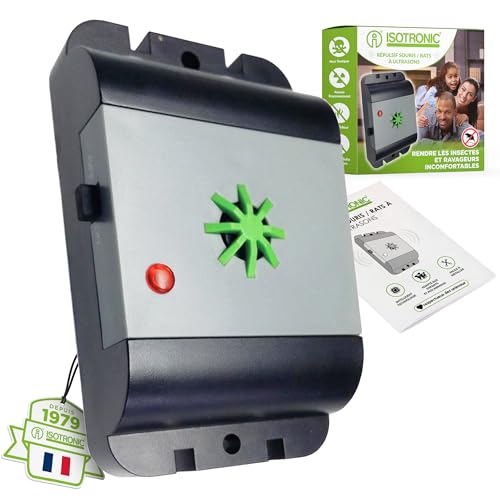 ISOTRONIC Répulsif Souris/Rats à ultrasons, vainqueur du Test répulsif électronique pour la Maison (1)