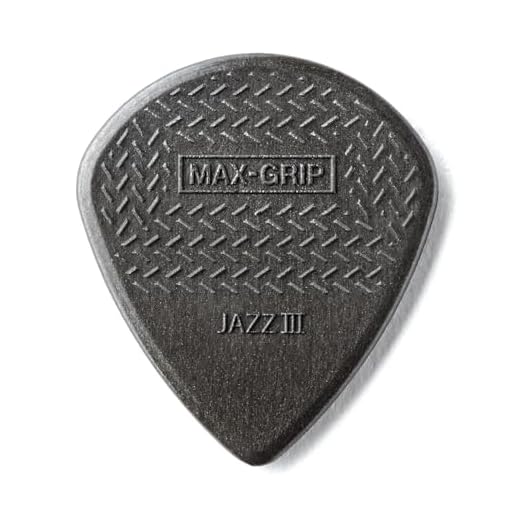 JIM DUNLOP Púas Max Grip Jazz III Carbon, Saco de 6, gris