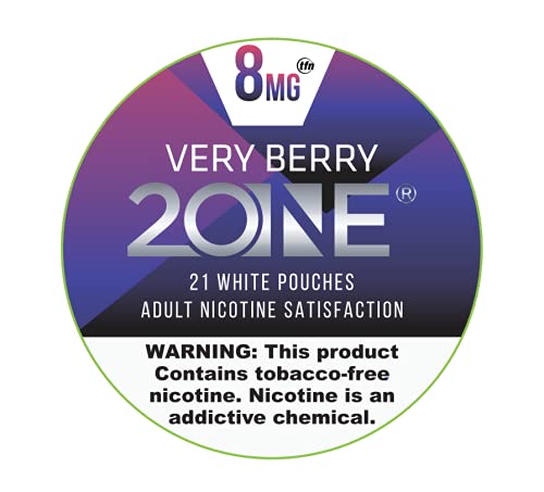 2One Premium Lab Produced Pouches, Very Berry, 8mg (21 Pouches), 1 Can