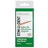 Stim-U-Dent Plaque Removers, Mint Flavor, 4 Packs of 25 (100 Picks)
