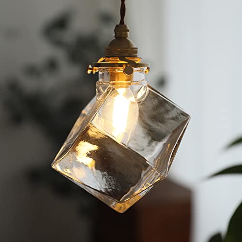 Lampe en laiton style industriel rétro avec suspension réglable - 4
