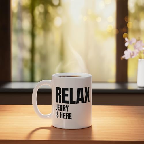 Taza de cerámica con diseño Relax Jerry Is Here 11 oz miniatura 3