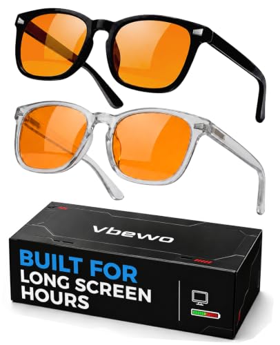 Image of 2 Packs Professional Sleep Glasses with 98.7% Blue Light Blocking