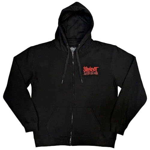 Image of Rock Off officially licensed products Slipknot 9 Point Flag Zipped Hoodie XL Black