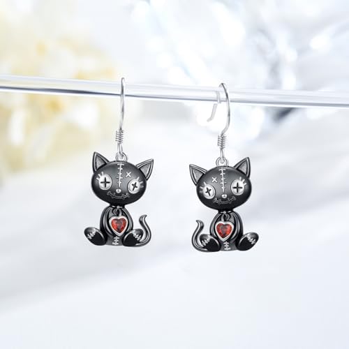 Sterling Silver Halloween Dangle Drop Earrings - Cute Halloween Jewelry Gifts for Daughter2