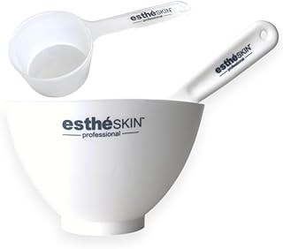 Mixing Bowl, Spatula & Measuring Spoon 3pcs Set for Facial Rubber Mask – Ideal for Skincare Treatments, Spa & Home Use, Easy to clean, Reusable