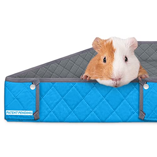 Paw Inspired Reversible Fleece Bedding with Raised Sides for Guinea Pigs