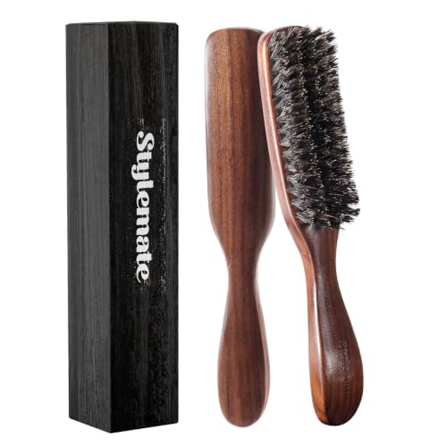 STYLEMATE Boar Bristle Hair Brush for Men