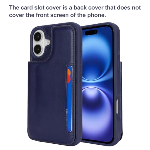 Étui portefeuille iPhone 16 blocage RFID housse de protection en cuir synthétique - 3