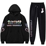 Dolpind KPOP Hoodie Love Yourself Sweater Suga Jimin Jung Kook Jhope Sweatshirt Pants 2pc Set