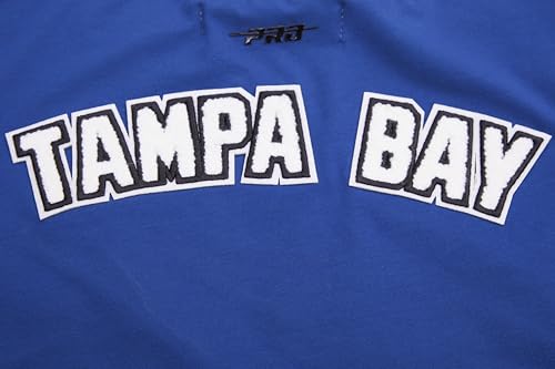 Camiseta de chenilla NHL Classic para mujer con acabados de algodón premium azul L 5