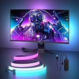 MIWATT Gaming Monitor Light, Backlight with Screen Color sync Effect for 24-27inch Computer Monitor, Compatible with Windows
