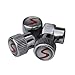 (Set of 4) S Metal Auto Tire Valve Stem Cap Cover with Resin S Emblem Covers Trim for Mini Cooper S Countryman S Clubman S JCW 36110429652