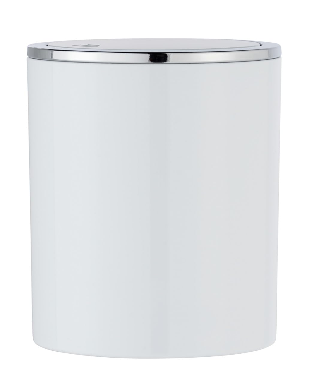 WENKO 2 Litre Swing Lid Waste Bin, Acrylonitrile butadiene styrene (ABS), White, Ø 14 x 16,8 cm