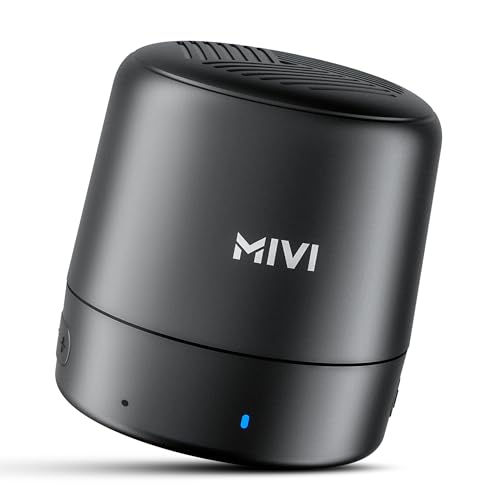 Mivi Play Bluetooth Speaker with 12 Hours Playtime. Wireless Speaker Made in India with Exceptional Sound Quality, Portable and Built in Mic-Black view 1