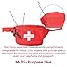 Dealmed Lifeguard Fanny Pack - E-Z Zipper, 3 Pockets, Adjustable Strap, Water Resistant - 3 Pack