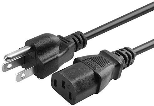 3 Prong AC Power Cord Cable for Dell Alienware 27 Gaming Monitor AW2720HF AW3420DW NEMA 5-15P to IEC320C13