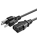 LKPower 3 Prong AC Power Cord Cable for Dell Alienware Aurora R5 R6 R7 R8 All-in-Ones Desktop NEMA 5-15P to IEC320C13