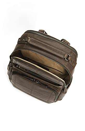 Frye mens Logan Patchwork Backpacks, Slate, One Size US4