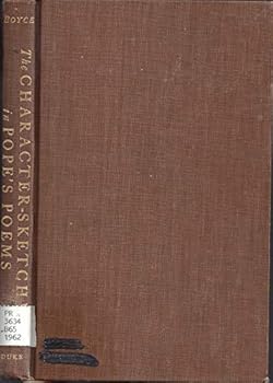 Hardcover The Character-Sketches in Pope's Poems Book