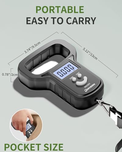 Digital Luggage Scale with Strong Strap & Backlit LCD, Portable Suitcase Weighing Scales for Travel, Airline Baggage & Postal Use, Ideal Fishing Accessories for Outdoor Enthusiasts - Image 4