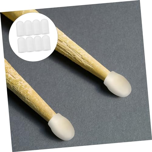Abaodam 10 Peças Capa Protetora De Cabeça De Baqueta De Silicone Manga De Borracha Acessórios De Cap