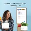 Apolosign 27-inch Digital Calendar : Dual Mode Smart Wall Planner, No Subscription, Install Apps, Sync Calendars, Electronic Touchscreen Interactive Display for Family Schedules, Chore Chart - with Stand (Teak)