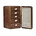 NENYAO Schmuckkästchen für Frauen Schmuckkasten Hochwertige Walnuss-Massivholz-Schmuck-Organizer-Box Mit Gebürstetem Messinggriff Mini Kühlschrank Form Schmuck Schmuckaufbewahrung
