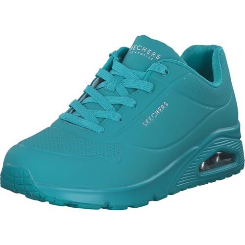 Skechers Damen on Air UNO Stand AUF Luft, TĂĽrkisfarbenes Durabuck-Mesh, 37 EU