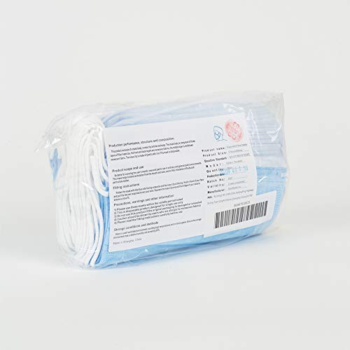 Single Use Disposable Face Mask (Pack Of 50), Blue #TOP5