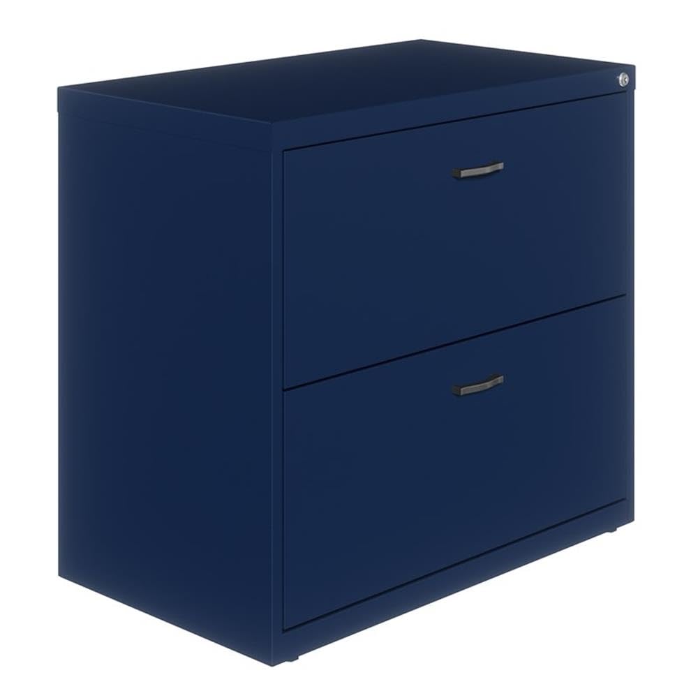 Hirsh Home Office 30 in. Wide 2 Drawer Lateral File Cabinet in Navy, Fully Assembled