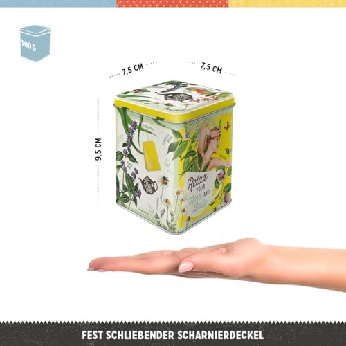 Nostalgic-Art Selected Herbs, Storage for Loose Tea Bags, Vintage Gift idea for Nostalgia Fans, 100 g
