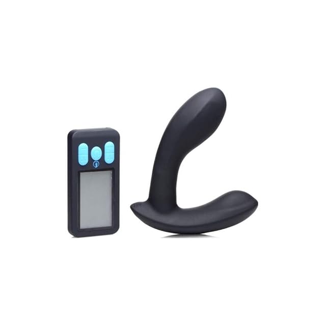 E-Stim Pro Silicone Vibrating Prostate Massager with Remote Control