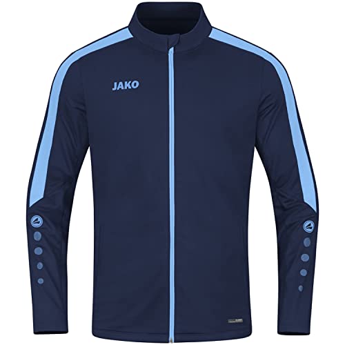 Veste en polyester JAKO enfant marine et bleu ciel taille 164 pour sport