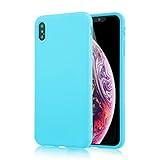for iPhone Xs Blue Case, technext020 Shockproof Ultra Slim Fit Silicone iPhone 10 Cover TPU Soft Gel...