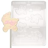 Cybrtrayd B020 Carriage Lolly Chocolate Candy Mold with Exclusive Cybrtrayd Copyrighted Chocolate Molding Instructions