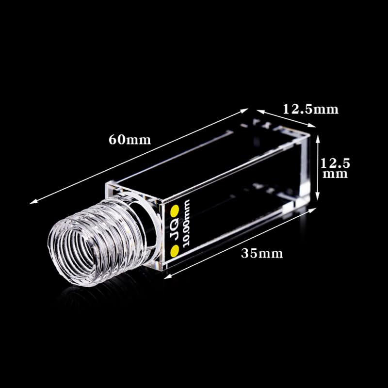 Cuvette spirale en quartz de haute pureté 10mm à 4 voies - 2