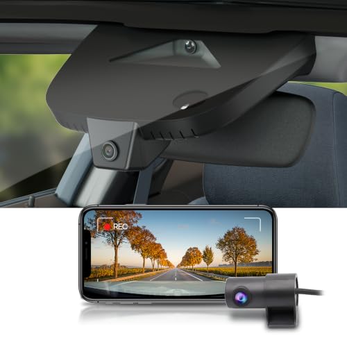 Dashcam frontal y trasera Fitcamx 4K con WiFi y sensor G para Cadillac Vistiq