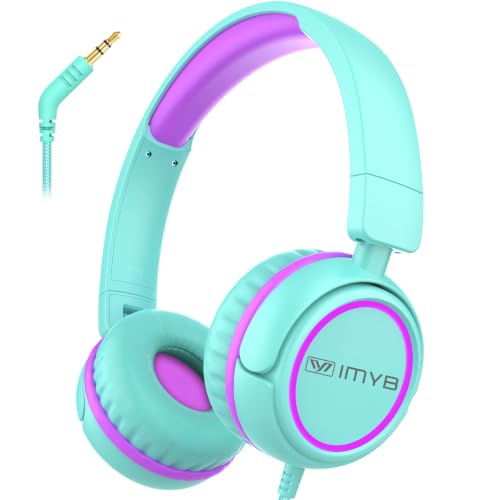 IMYB V1 Kids Headphones, 85dB Wired for School, Toddler 2-12 Boys Girls