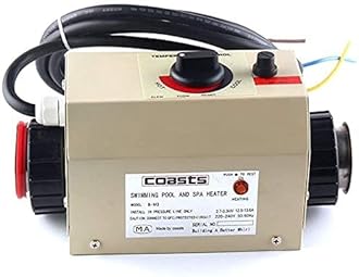 TOPCHANCES 3KW Electric Swimming Pool Heater Water Thermostat SPA Bath Heater Intelligent Constant Temperature for Swimming Pool and SPA -220V 50HZ