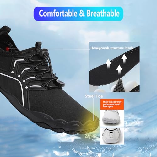 Image of Hike Barefoot Shoes Women Men Pro Water Footwear Wide Toe Box Non-Slip Unisex Athletic Outdoor Running Shoes