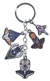 Amasukami Llavero de personaje de anime Ikari Shinji Ayanami Rei llavero Asuka Langley Soryu llavero EVA llavero, Multicolor, S