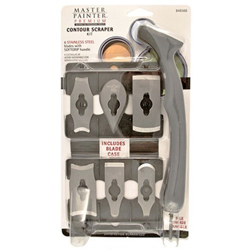 Allway Tools Soft Grip Contour Scraper Set with 6 Blades (36) Amazon
