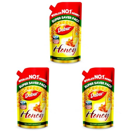 Image of Dabur Honey - 750g Refill Pouch | 100% Pure | World's No.1 Honey Brand with No Sugar Adulteration | For Fitness & Health | Natural Immunity Booster | 100% Indigenous | Rich in Antioxidants & Minerals