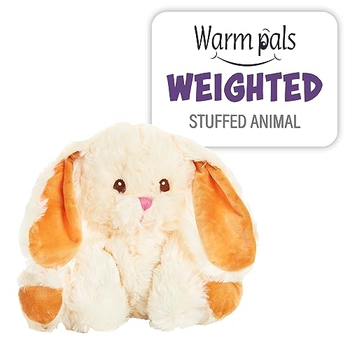 Warm Pals - Bashful Bunny - 1.5lbs - Cozy Microwavable Lavender Scented Plush Toys - Heated Stuffed Animal - Heatable Coolable Bedtime Comfort Plushie