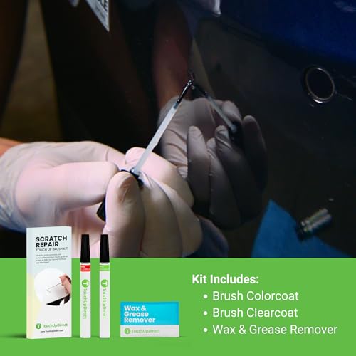 TouchUpDirect NH-912P Urban Gray Pearl Compatible with Honda Exact Match Scratch Repair Touch Up Paint - Brush Kit