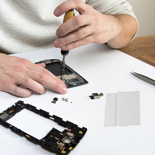 LOORGVEL Lot de 10 raclettes pour films d'écran de téléphone portable - Petit extracteur de carton blanc - Outil pour une application sans bulles sur les smartphones et les tablettes – vue 5